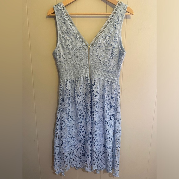 SOLD Guess Baby Blue Crochet Dress - Picture 6 of 6